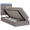 vidaXL LED t&aacute;rol&oacute;s &aacute;gy matraccal T&oacute;psz&iacute;nű 90 x 200 cm Sz&ouml;vet