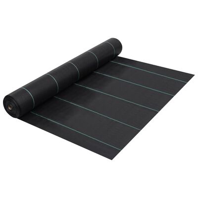 vidaXL fekete PP talajtakaró szőnyeg 1 x 100 m