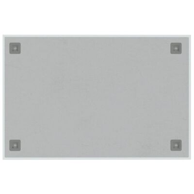 vidaXL fehér falra szerelhető edzett üveg mágnestábla 60 x 40 cm 
