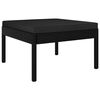 vidaXL 3 r&eacute;szes fekete polyrattan kerti b&uacute;torszett p&aacute;rn&aacute;kkal