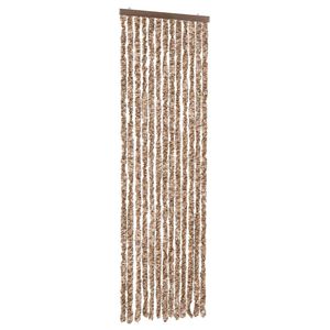vidaXL b&eacute;zs &eacute;s s&ouml;t&eacute;tbarna zsen&iacute;lia rovarf&uuml;gg&ouml;ny 56x200 cm
