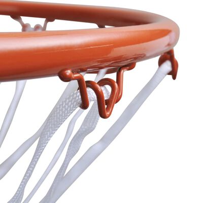 vidaXL narancssárga kosárlabda készlet gyűrűvel és hálóval 45 cm