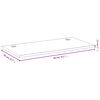 vidaXL bambusz asztallap 80x40x2,5 cm
