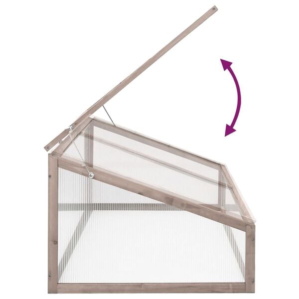 vidaXL sz&uuml;rke fenyőfa melegh&aacute;z 110 x 56 x 39 cm