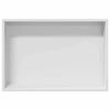vidaXL Zuhany Niche Fehér 45 x 30 x 9,5 cm Rozsdamentes acél