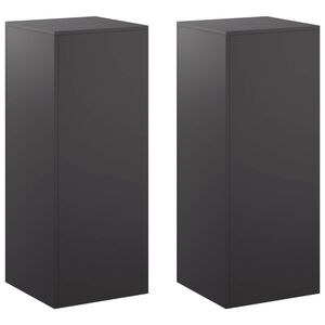 vidaXL N&ouml;v&eacute;ny&aacute;llv&aacute;ny 2 db Fekete 40 x 40 x 100 cm Ac&eacute;l