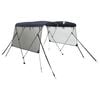 vidaXL h&aacute;rom&aacute;g&uacute; bimini tető h&aacute;l&oacute;s oldalfalakkal 183x(170-182)x137 cm