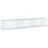 vidaXL horganyzott vas gabion kos&aacute;r fed&eacute;llel 300 x 50 x 50 cm