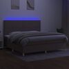 vidaXL t&oacute;psz&iacute;nű sz&ouml;vet rug&oacute;s &eacute;s LED-es &aacute;gy matraccal 200 x 200 cm