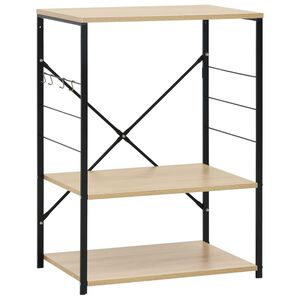 vidaXL fekete-t&ouml;lgysz&iacute;nű szerelt fa mikros&uuml;tő szekr&eacute;ny 60x39,6x79,5 cm