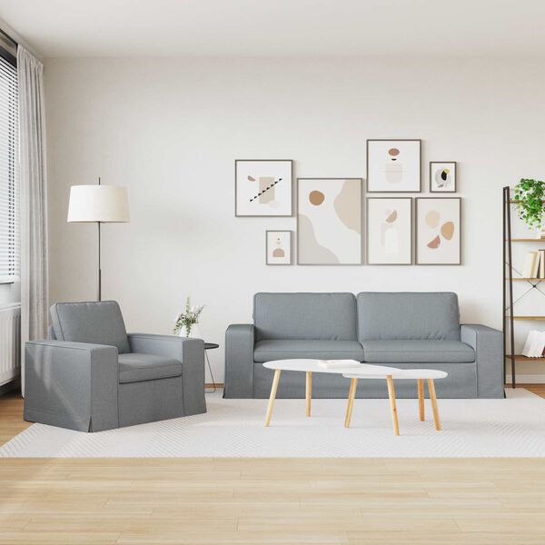 vidaXL Kanap&eacute; 2 pcs Vil&aacute;gossz&uuml;rke 182 x 80 x 82 cm sz&ouml;vet