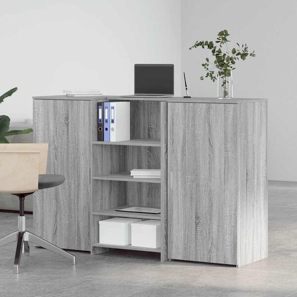 vidaXL recepci&oacute;s pult sz&uuml;rke sonoma 155x50x103,5 cm szerelt fa