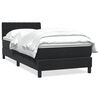 vidaXL fekete b&aacute;rsony rug&oacute;s &aacute;gy matraccal 100x220 cm
