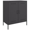 vidaXL fekete ac&eacute;l t&aacute;lal&oacute;szekr&eacute;ny 68 x 39 x 79 cm