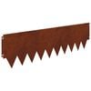 vidaXL Fűszeg&eacute;lyez&eacute;s 20 db 103 x 30 cm Ac&eacute;l Rozsd&aacute;s
