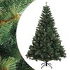 vidaXL Műanyag Hajtogat&oacute;s Kar&aacute;csonyfa 120 cm PVC &eacute;s f&eacute;m Z&ouml;ld