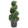 vidaXL z&ouml;ld spir&aacute;lalak&uacute; cserepes műpuszp&aacute;ng 89 cm