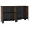 vidaXL 2 db rusztikus barna f&eacute;m &eacute;s MDF t&aacute;rol&oacute;szekr&eacute;ny 72 x 36 x 82 cm