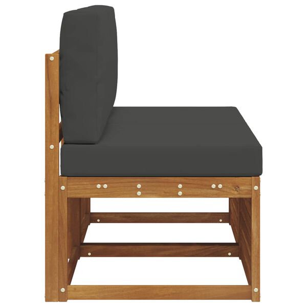 vidaXL 2 Darab K&uuml;lt&eacute;ri k&ouml;z&eacute;pső kanap&eacute; T&ouml;m&ouml;r Ak&aacute;cfa Term&eacute;szetes