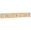 vidaXL 3 db sonoma t&ouml;lgy sz&iacute;nű fali TV-szekr&eacute;ny 100 x 34,5 x 40 cm
