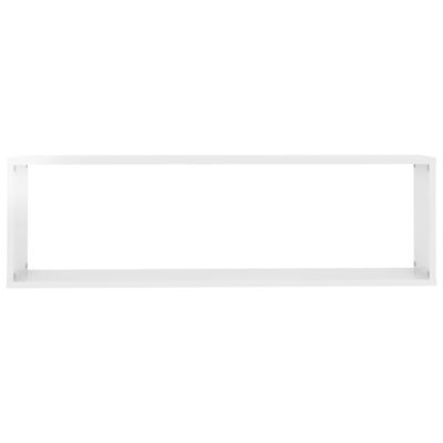 vidaXL 2 db magasfényű fehér forgácslap fali kockapolc 100x15x30 cm