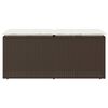vidaXL barna polyrattan kerti pad párnával 110x40x44 cm