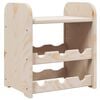 vidaXL t&ouml;m&ouml;r fenyőfa bortart&oacute; &aacute;llv&aacute;ny tetővel 33x25x37 cm