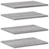 vidaXL 4 db sz&uuml;rke sonoma sz&iacute;nű szerelt fa fali polc 40 x 30 x 1,5 cm