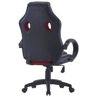 vidaXL bordó műbőr gamer-szék