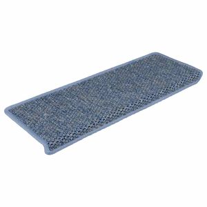 vidaXL 15 db sziz&aacute;l hat&aacute;s&uacute; k&eacute;k &ouml;ntapad&oacute; l&eacute;pcsőszőnyeg 65x21x4 cm