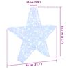 vidaXL 3D Csillag 50 LED-del Hideg feher 55 x 53.5 x 10 cm Akril