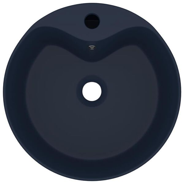 vidaXL matt s&ouml;t&eacute;tk&eacute;k luxus ker&aacute;mia mosd&oacute;kagyl&oacute; t&uacute;lfoly&oacute;val 36x13 cm