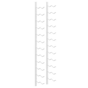 vidaXL feh&eacute;r vas falra szerelhető bortart&oacute; &aacute;llv&aacute;ny 24 palacknak