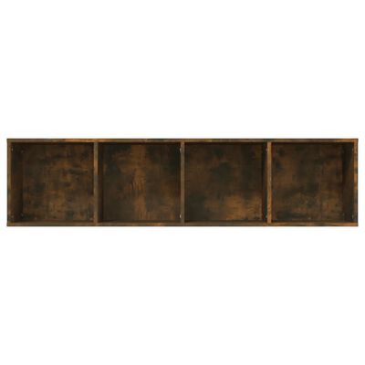 vidaXL füstös tölgy színű szerelt fa könyv-/TV-szekrény 143x30x36 cm