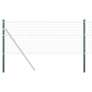 vidaXL Ker&iacute;t&eacute;soszlop 2 db Z&ouml;ld 50 cm Porsz&oacute;rt Ac&eacute;l