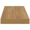 vidaXL Falpolc Falra szerelhető 4 pcs Barna 80 x 23,5 x 4 cm Faanyag