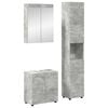 vidaXL F&uuml;rdőszoba b&uacute;tor szett TULUM 3 db Beton Sz&uuml;rke 60 x 34 x 63 cm