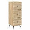 vidaXL Fi&oacute;kos szekr&eacute;ny Sonoma T&ouml;lgy 33 x 34,5 x 90 cm Szerelt Fa