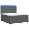 vidaXL LED Boxspring &Aacute;gy Mattal S&ouml;t&eacute;tsz&uuml;rke 140 x 190 cm Sz&ouml;vet