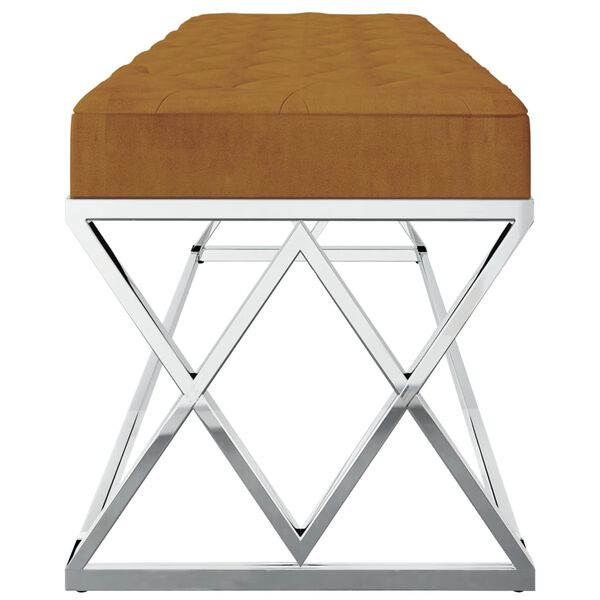 vidaXL barna b&aacute;rsony &eacute;s rozsdamentes ac&eacute;l pad