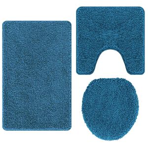 vidaXL Cs&uacute;sz&aacute;smentes f&uuml;rdőszőnyeg k&eacute;szlet 3 db K&eacute;k 50 x 80 cm PP