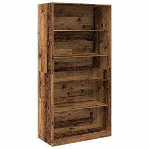 vidaXL antik fa sz&iacute;nű szerelt fa ruh&aacute;sszekr&eacute;ny 100 x 50 x 200 cm