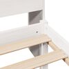 vidaXL fehér tömör fenyőfa könyvespolcos ágy matrac nélkül 90 x 200 cm