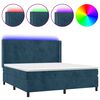 vidaXL s&ouml;t&eacute;tk&eacute;k b&aacute;rsony rug&oacute;s &eacute;s LED-es &aacute;gy matraccal 160x200 cm