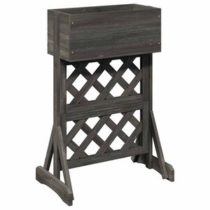 vidaXL F&uuml;ggőleges kertial&aacute;t&eacute;t Sz&uuml;rke 48 x 30 x 70,5 cm Szil&aacute;rd fenyőfa