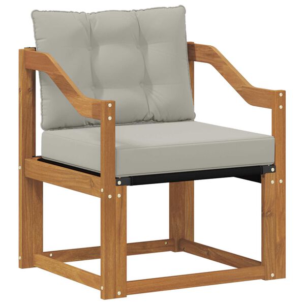 vidaXL K&uuml;lt&eacute;ri kanap&eacute; szett T&ouml;m&ouml;r ak&aacute;cfa &eacute;s textil&eacute;n