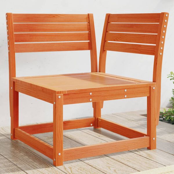 vidaXL viaszbarna t&ouml;m&ouml;r fenyőfa kerti sarokkanap&eacute; 73 x 73 x 78 cm