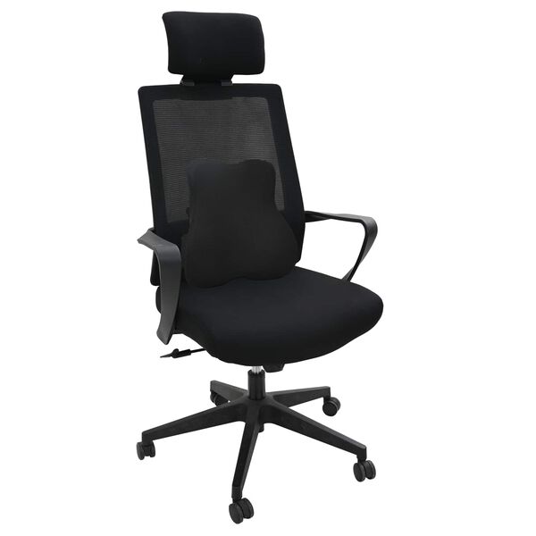 vidaXL H&aacute;tp&aacute;rna Fekete Mem&oacute;riahab 40 x 40 x 11 cm