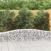 vidaXL 20 db &iacute;ves horganyzott vas gabion kos&aacute;r 400x50x40/60 cm