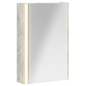 vidaXL F&uuml;rdőszobai t&uuml;k&ouml;rszekr&eacute;ny Beton Sz&uuml;rke 33 x 11,5 x 50 cm
